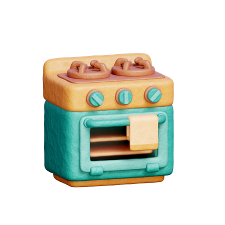 Stove Oven  3D Icon