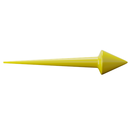 まっすぐな矢印  3D Icon