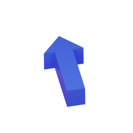 Straight arrow  3D Icon