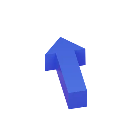 Straight arrow  3D Icon