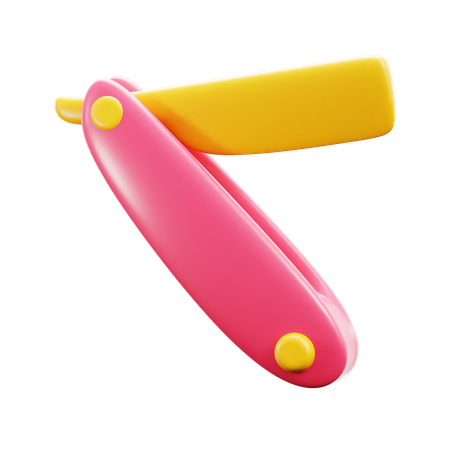 Straight Razor  3D Icon