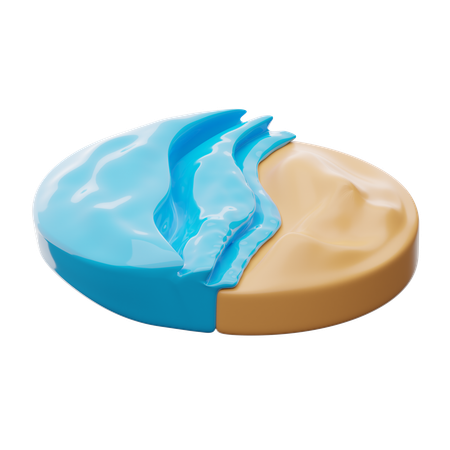 Strand  3D Icon