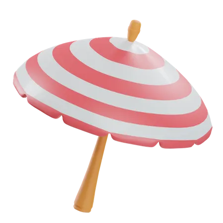 Sonnenschirm für den Strand  3D Icon