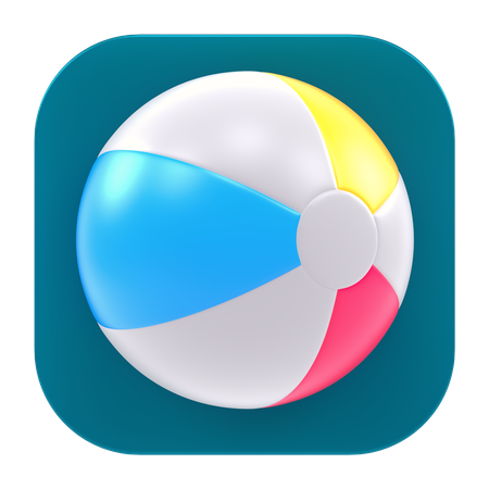 Strandball-App  3D Icon