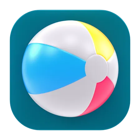 Strandball-App  3D Icon