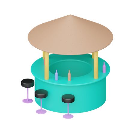 Strandbar  3D Icon