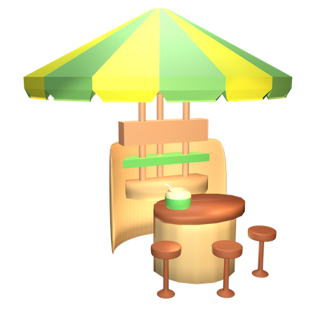 Strandbar  3D Icon