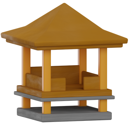 Strandhütte  3D Illustration