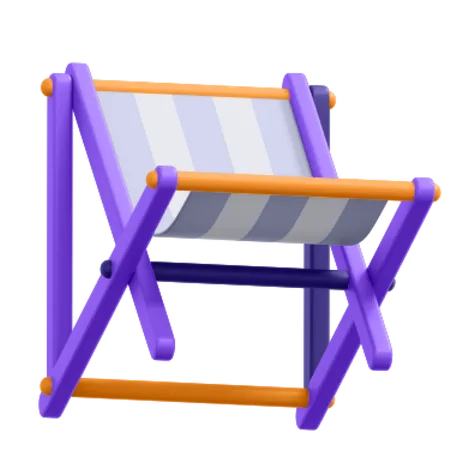 Strandstuhl  3D Icon