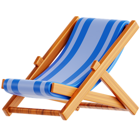 Strandstuhl  3D Icon