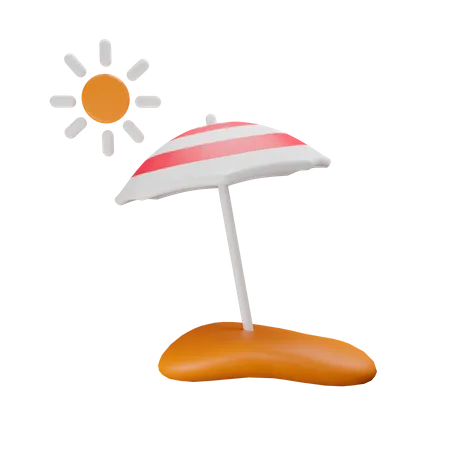 Sonnenschirm  3D Icon