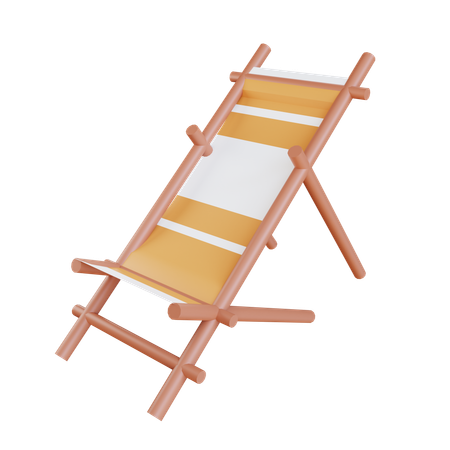 Strandstuhl  3D Icon