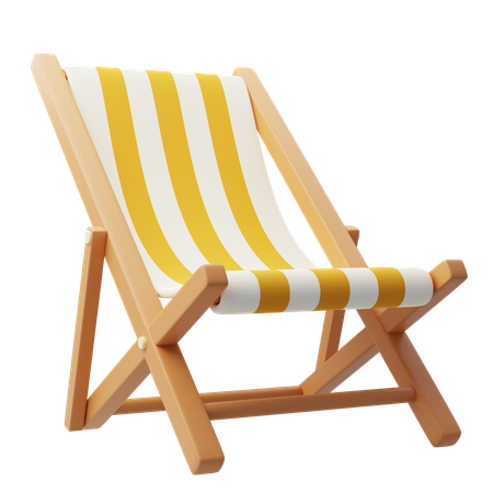 Strandstuhl  3D Icon