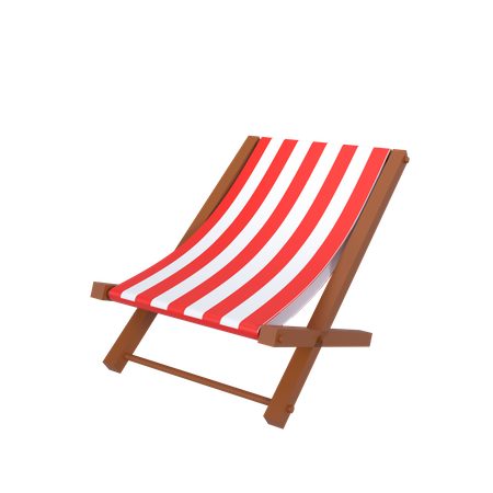 Strandstuhl  3D Icon