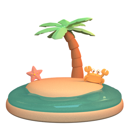 Strandkrabbe  3D Icon