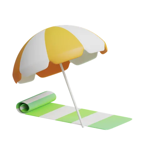 Strandmatte  3D Icon