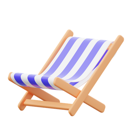 Strandstuhl  3D Icon