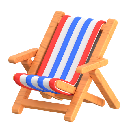 Strandstuhl  3D Icon