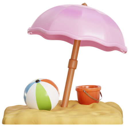 Strandurlaub  3D Icon