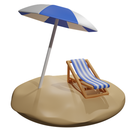 Strandurlaub  3D Icon