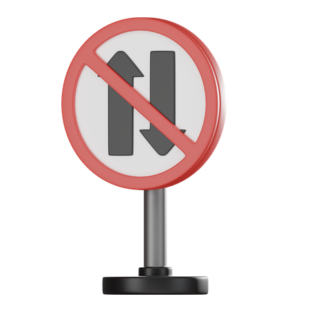 Straße verboten  3D Icon