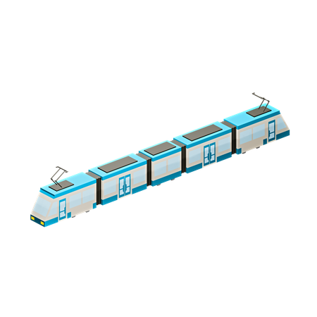 Straßenbahn  3D Icon