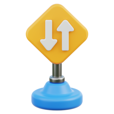 Straßenschild  3D Icon