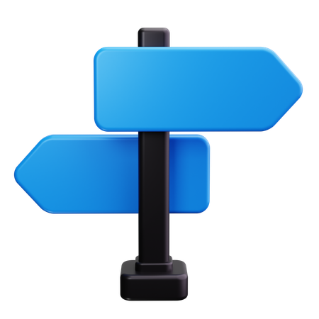 Straßenschild  3D Icon