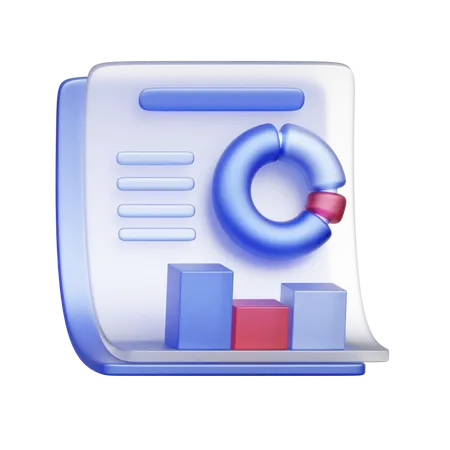 Strategic Business Report  3D Icon