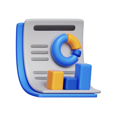 Strategic Business Report  3D Icon