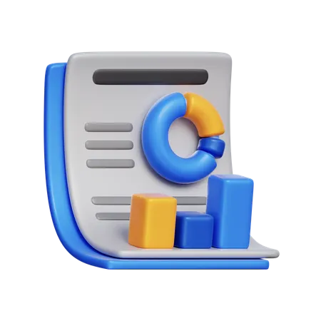 Strategic Business Report  3D Icon