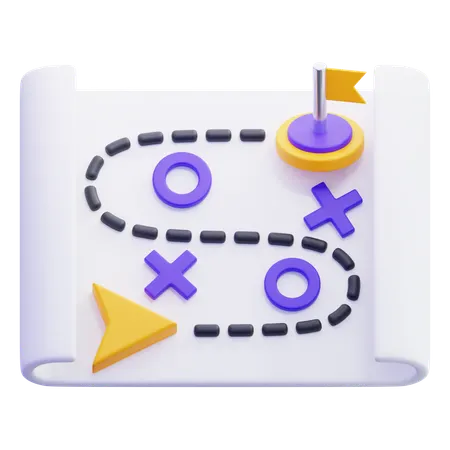 Strategic Direction  3D Icon