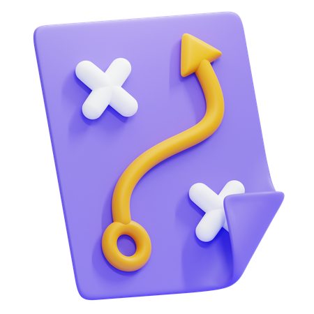 STRATEGIC PLAN  3D Icon