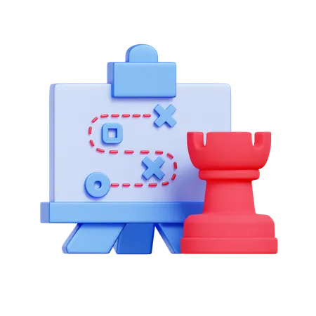 Strategic Planning Board  3D Icon
