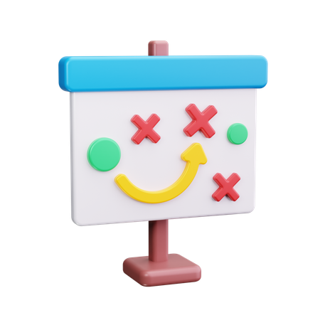 Strategie-Board  3D Icon