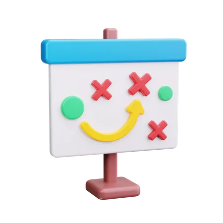 Strategie-Board  3D Icon