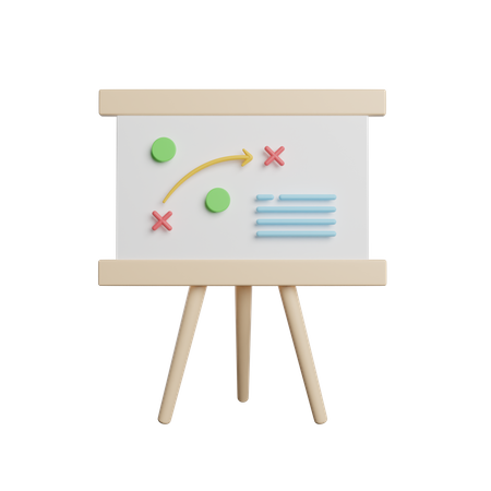 Strategie-Board  3D Icon