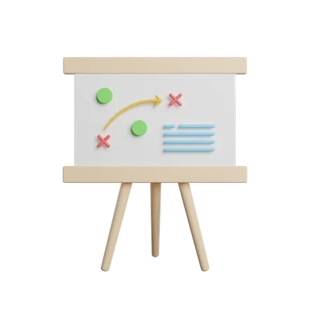 Strategie-Board  3D Icon