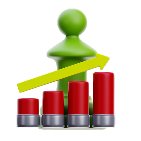 Stratégie de croissance  3D Icon