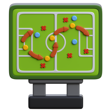 Stratégie de football  3D Icon