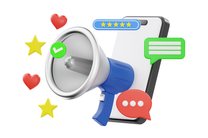 Stratégie de marketing numérique  3D Icon