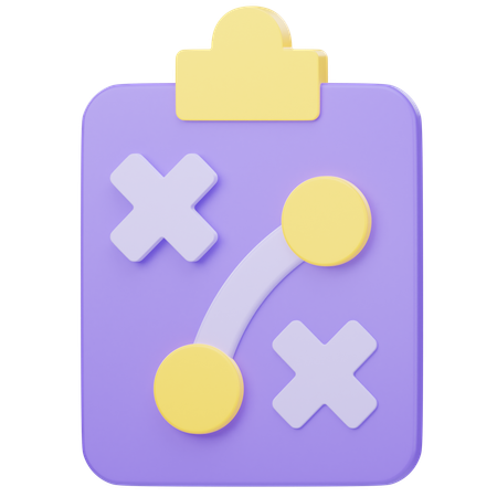 Stratégie de planification  3D Icon