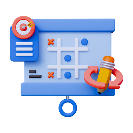Stratégie de réinitialisation  3D Icon