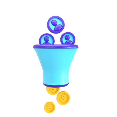 Stratégie de taux de conversion  3D Icon