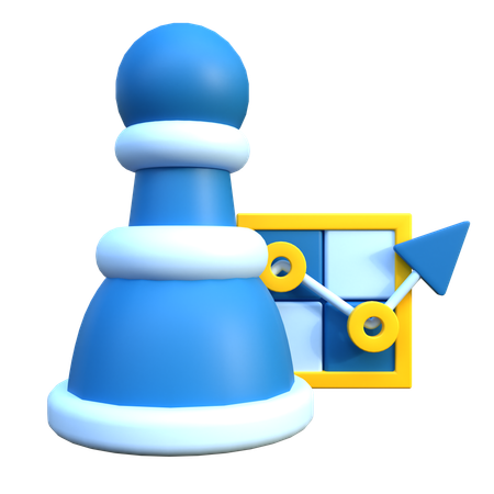 Stratégie d'échecs  3D Icon