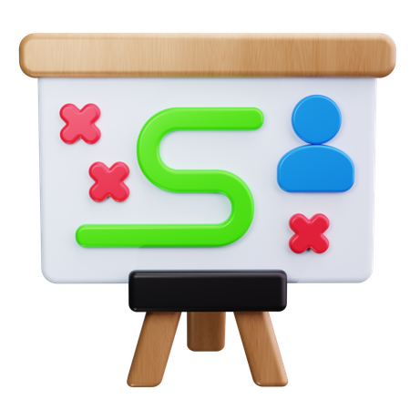 Stratégie d'entreprise  3D Icon