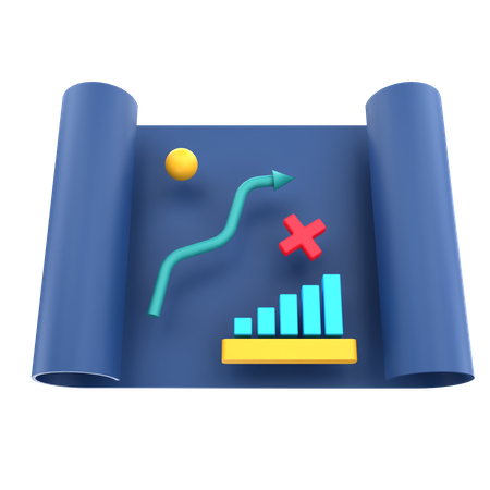 Stratégie d'entreprise  3D Icon
