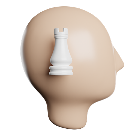 Stratégie mentale  3D Icon