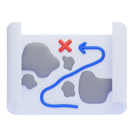 Strategiekarte  3D Icon