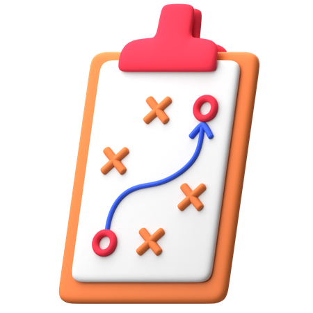 Strategieplan  3D Icon